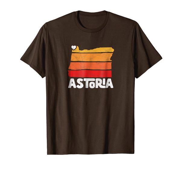 

Astoria Oregon Vintage Vibe Graphic State Shape Shirt, Mainly pictures