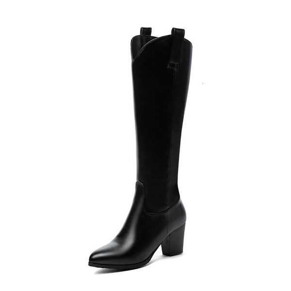 

boots big size simple thigh high knee over the women ladies shoes woman winter cg0w, Black