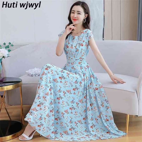 

vintage 4xl plus size long sundress women bodycon elegant party vestidos summer beach boho black floral chiffon maxi dress 210528, Black;gray