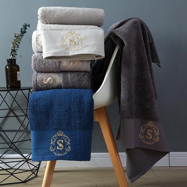 

towel ahsnme 100% cotton luxury royal large bath dark blue gray face custom logo