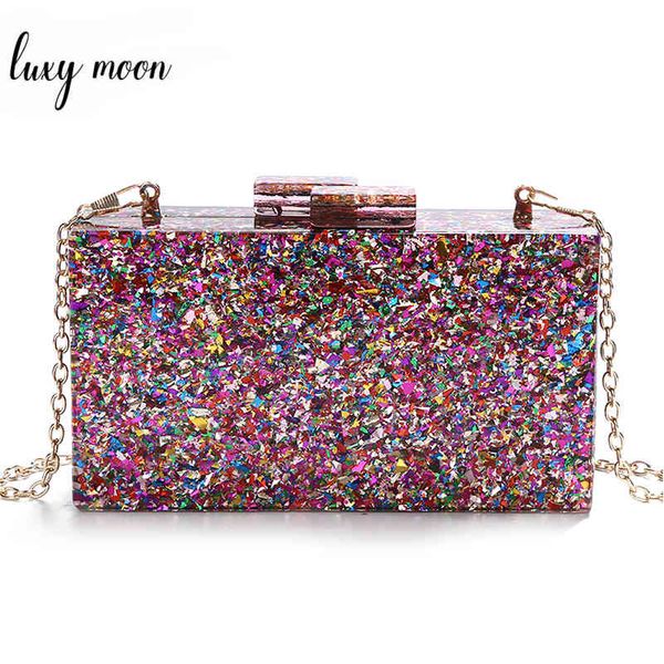 

colorful sequin luxury evening clutch bags wedding clutch purse and handbags bags for women 2019 acrylic bag bolso mujer zd1326