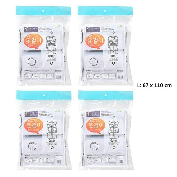 

clothing & wardrobe storage hanging vacuum bags for clothes foldable transparent sealed compression pouch organizer save space