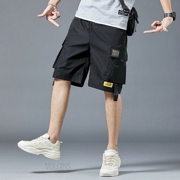 

shorts men's trousers sportswear shorts loose straight casual men short pants, White;black