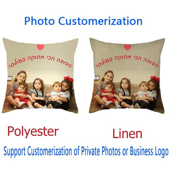 

cushion/decorative pillow nanacoba design cushion cover personalized life pos customized christmas gift for home decorative pillowcase