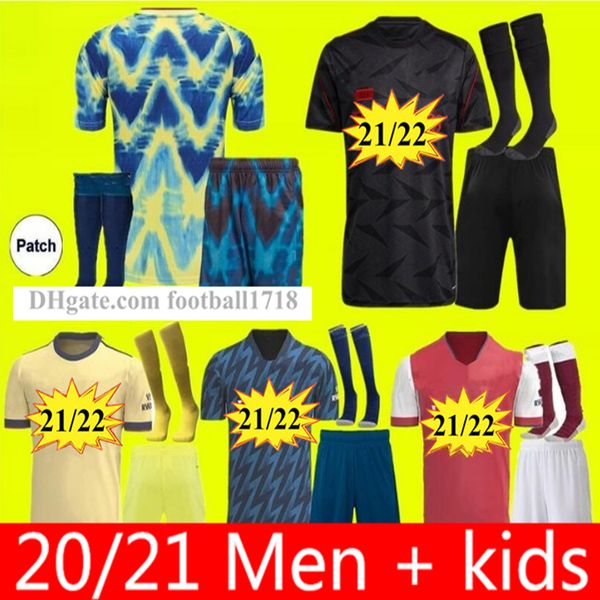 

arsen 424 soccer jersey 20 21 22 mens kids kit odegaard pepe saka thomas tierney henry willian smith-rowe 2021 2022 football shirts uniform, Black