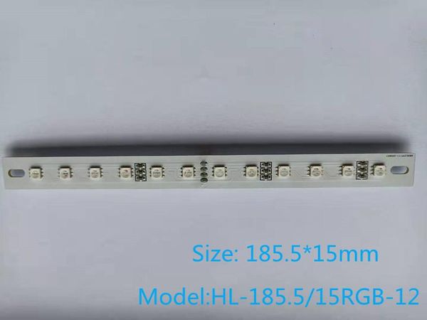 

display led full color light bar hard bottom 12 lamp beads