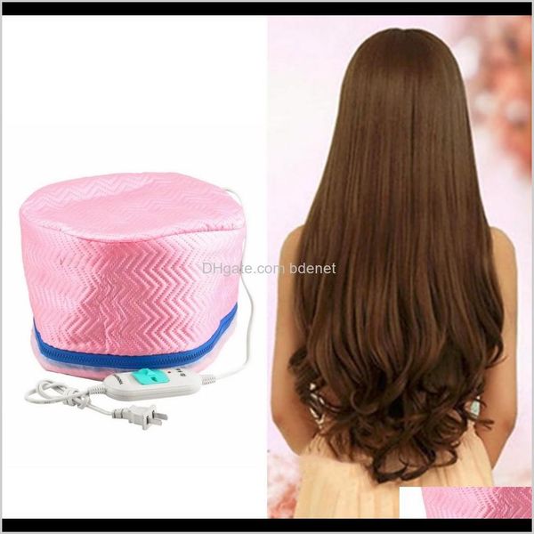 gru a forbice Cure Trattamento termico elettrico Beauty Steamer Spa Nutriente Cura dei capelli Cap Strumenti per lo styling Controllo anti-elettricità Riscaldamento Rosa Igi5Q