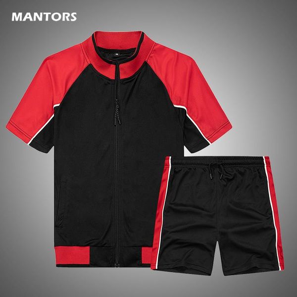 

men's tracksuits casual men tracksuit summer hip hop set 2021 patchwork t-shirt+shorts suit fashion 2 pieces sportswear mens clothing, Gray