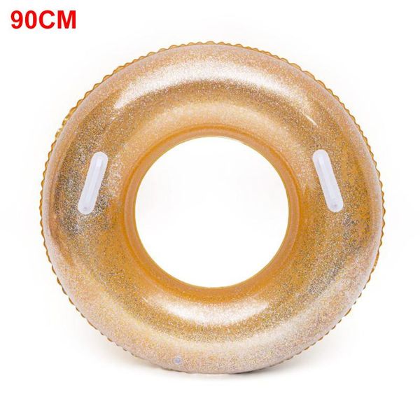 

life vest & buoy water party pool accessory wear resistant sequins safe leak proof inflatable with handle pvc swimming ring adults lifebuoy
