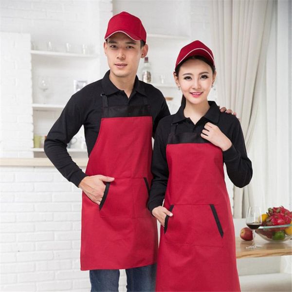 

aprons cooking baking catering home house with pockets kitchen cleaning kit apron