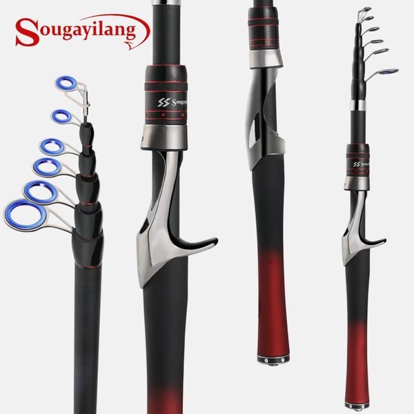 

boat fishing rods sougayilang 1.6m super hard mini portable carbon casting tackle pesca