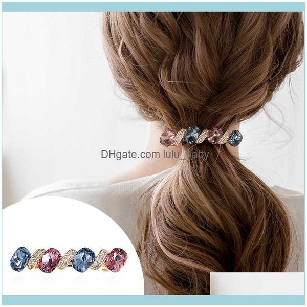 

wedding jewelrychimera rhinestone french barrettes korean clips for women ladies clear crystal grips clamp fashion hair jewelry drop deliver, Slivery;golden