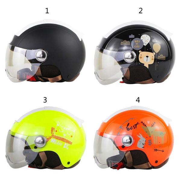 

electric motorcycle helmets half face abs helmet with lens scooter f7qb