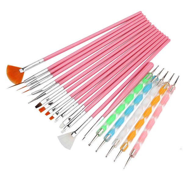 

6-piece enhancement tool set 15 pens and dot brush nail