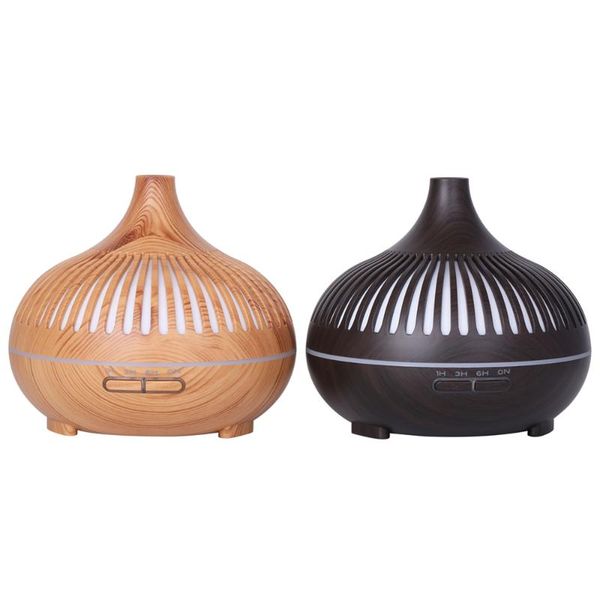 

humidifiers 400ml large capacity air humidifier, wood grain aroma diffuser, ordinary or remote control humidifier can be turned off