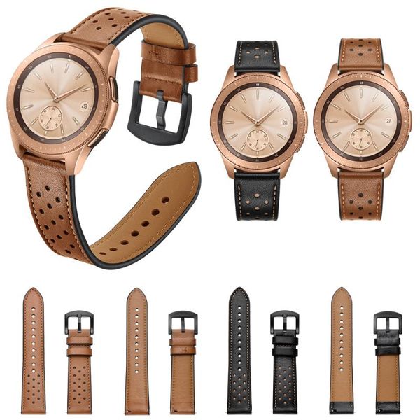 

watch bands leather band replacement wrist straps for samsung galaxy 42mm bracelet accessories, Black;brown