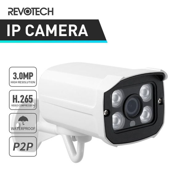 

h.265 hd waterproof 3mp outdoor ip camera 1296p / 1080p array led security onvif night vision cctv video surveillance cam cameras