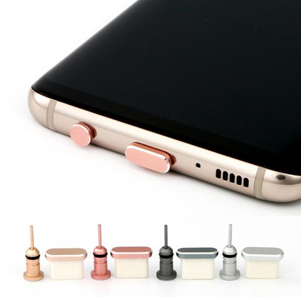 

cell phone anti-dust gadgets type c dust plug set usb type-c port and 3.5mm earphone jack for galaxy s8 s9 plus huawei 2021