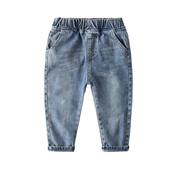 

baby jeans solid color girl casual style autumn winter toddler girls clothes, Blue