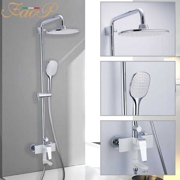 

shower faucet bathroom mixer water tap faucets waterfall wall mounted taps sets