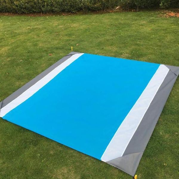 

outdoor pads camping mat waterproof beach blanket portable ground 210x200cm picnic mattre n5z0