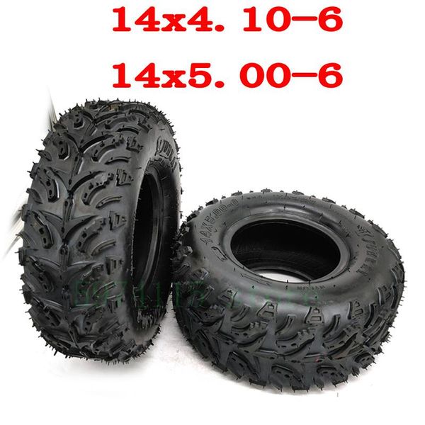 

front 14x4.10-6 inch tubeless tire and rear 14x5.00-6 atv for go kart mower wheel motorcycle wheels & tires