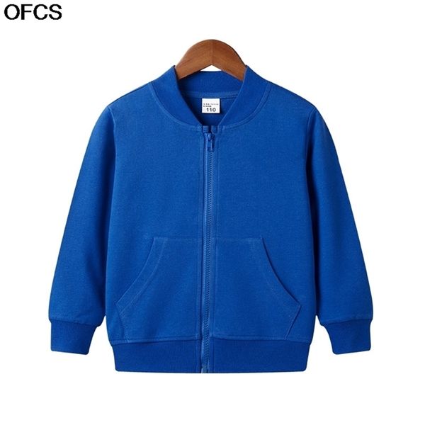 

children jacket kids boys coat spring autumn sweatershirt cotton cardigan zipper clothes clothing children sports jacket 211106, Blue