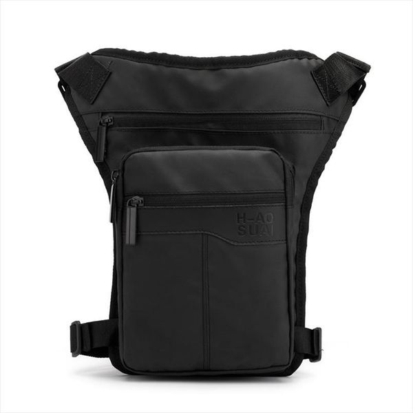 

motorcycle hip belt waist fanny pack riding travel shoulder messenger cross body bags nylon men thigh drop leg