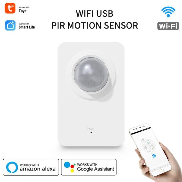 

smart home control tuya wifi pir motion sensor, infrared passive detector, security burglar alarm sensor remote by life