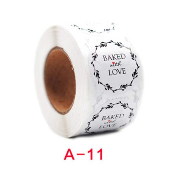 

window stickers roll sealing thank you baking handmade crafts copper plate self-adhesive material round decoration 1 inch