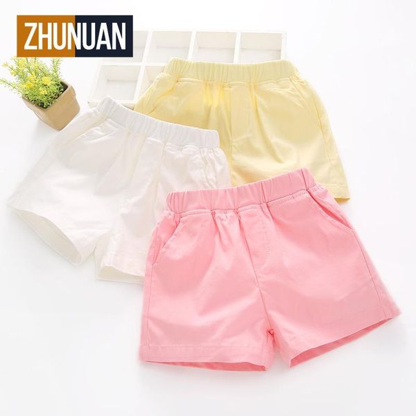 

summer thin childrens shorts girls pants pure cotton korean casual, Black