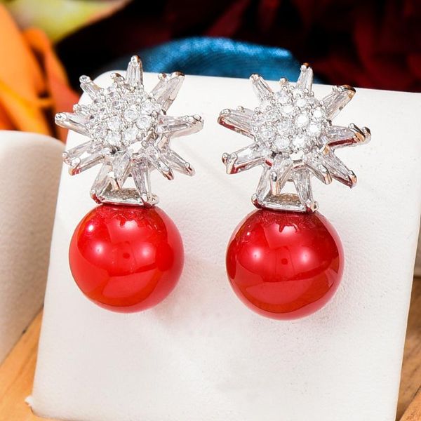 

stud godki fashion trendy geometric earrings for women cubic zirconia crystal cz statement earring brincos bijoux, Golden;silver