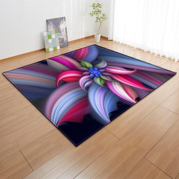 

carpets 3d colorful vortex carpet for living room bedroom flower toy brick kids play large rug parlor hallway floor mat home decor