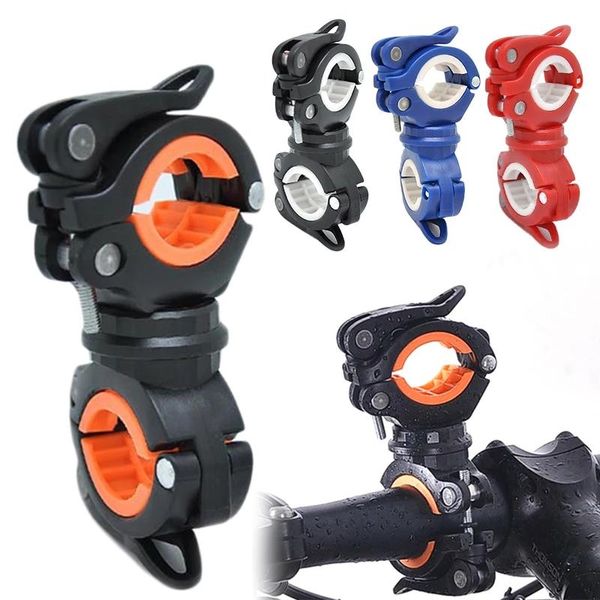 

360-degree rotating bicycle stand torch lamp holder bracket bike handlebar quick release light mount clamp clip car & truck racks
