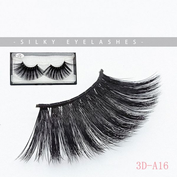 

1pair 3d mink eyelashes multiple styles handmade silk protein false eyelash nature thick harmless faux lashes extension makeup tool