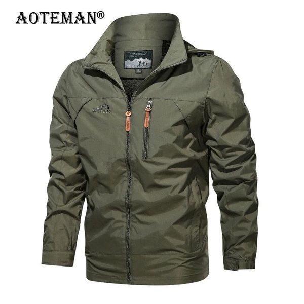 

men's jackets men hooded coats waterproof male outdoor outwears windbreaker windproof spring autumn jacket fashion clothing coat lm319, Black;brown