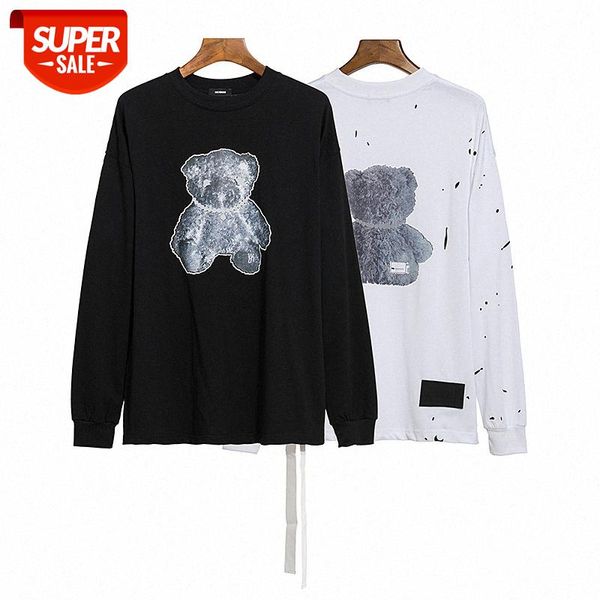 

we11 bear reflective printed long sleeve t-sleeve star #uo1r, White;black