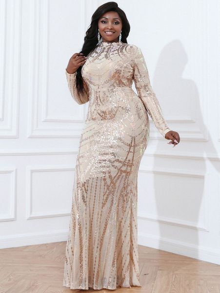 

seomiscky plus cut out back sequins mermaid gown dress y3dj#, Black