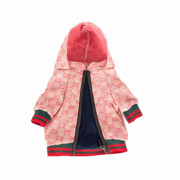

autumn and winter pet et coat fashion windbreaker fadou keji chai dog brand clothing with lining