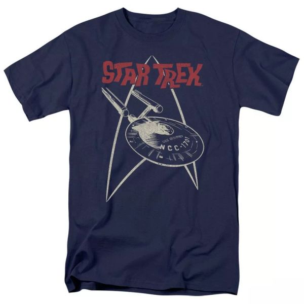 

star trek ship symbol tv show t-shirt sizes s-3x new, White;black