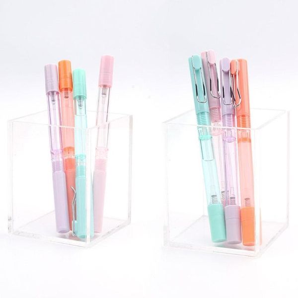 

1pcs candy colors sanitizer spray pen water-based gel pens stationery supply school for student ink office maker e6g7