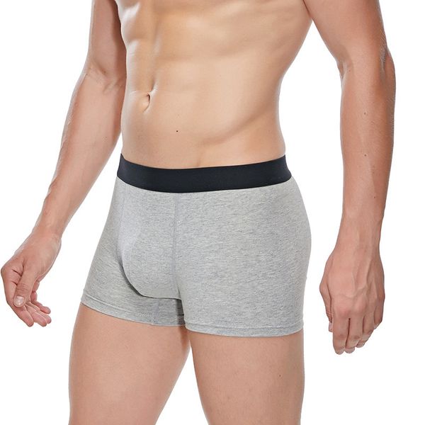 

men's underpants wind cotton breathable boxers u convex, Black;white
