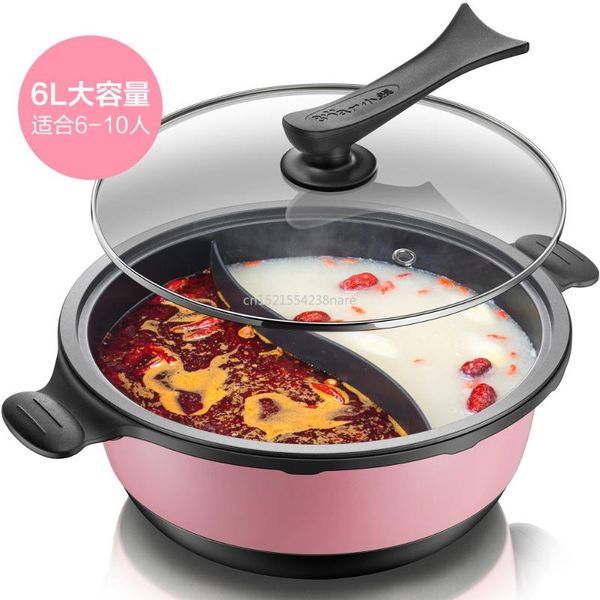 

multi cookers electric 2 grid taste pot cooker three layers thick kitchen cookware soup cooking 35cm skillets