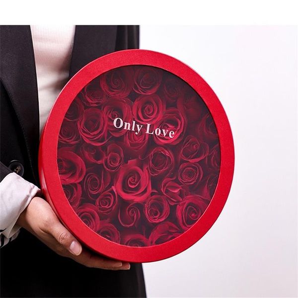 

fashion open window transparent gift box wrap