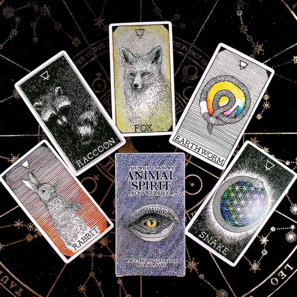 

the wild unknown animal spirit oracles cards deck tarot card reading guide kim krans divination
