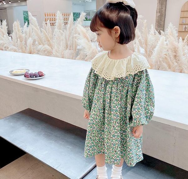 

girl's dresses retail 2021 spring baby girls dazzel dress , princess sweet clothes 2-6t, Red;yellow