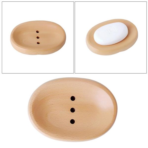 

soap dishes wooden dish oval shaped draining holder drainer
