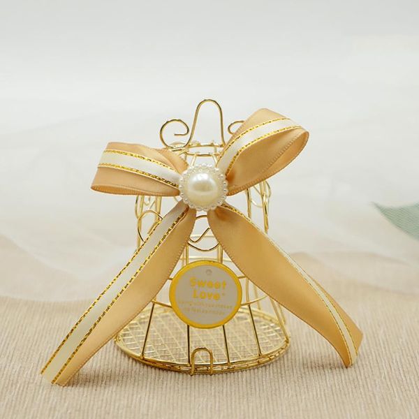 

gift wrap 10pcs birdcage shape wedding candy box personalized creative tinplate bird bells boxes