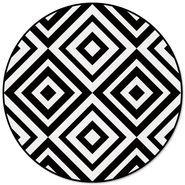 

carpets creative rugs for children rooms abstract geometric white black pattern round carpet rug home living room bedroom