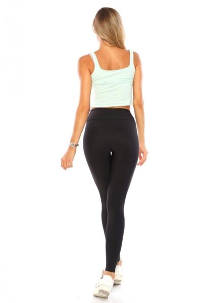 

women's leggings black high waist diving fabric 0001
